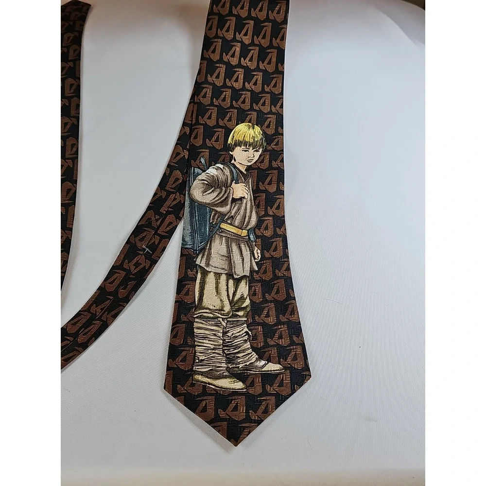 STAR WARS - Young Luke Skywalker - SILKY Polyester Mens Novelty NECK TIE